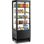 Freestanding Display Fridge 98 litres 4 shelves Black 1 flat door - CL98B