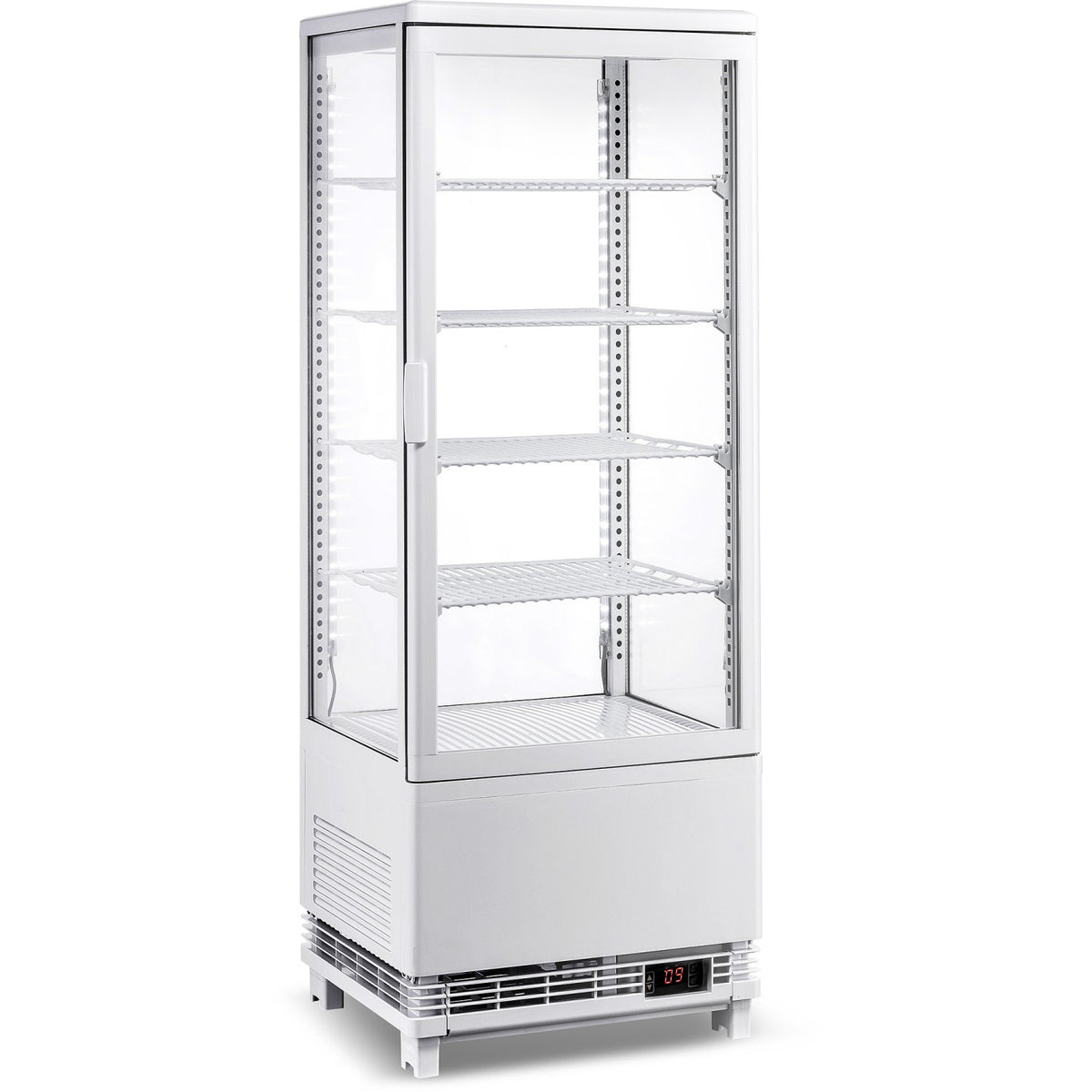 Freestanding Display Fridge 98 litres 4 shelves White 1 flat door - CL98W
