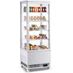 Freestanding Display Fridge 98 litres 4 shelves White 1 flat door - CL98W