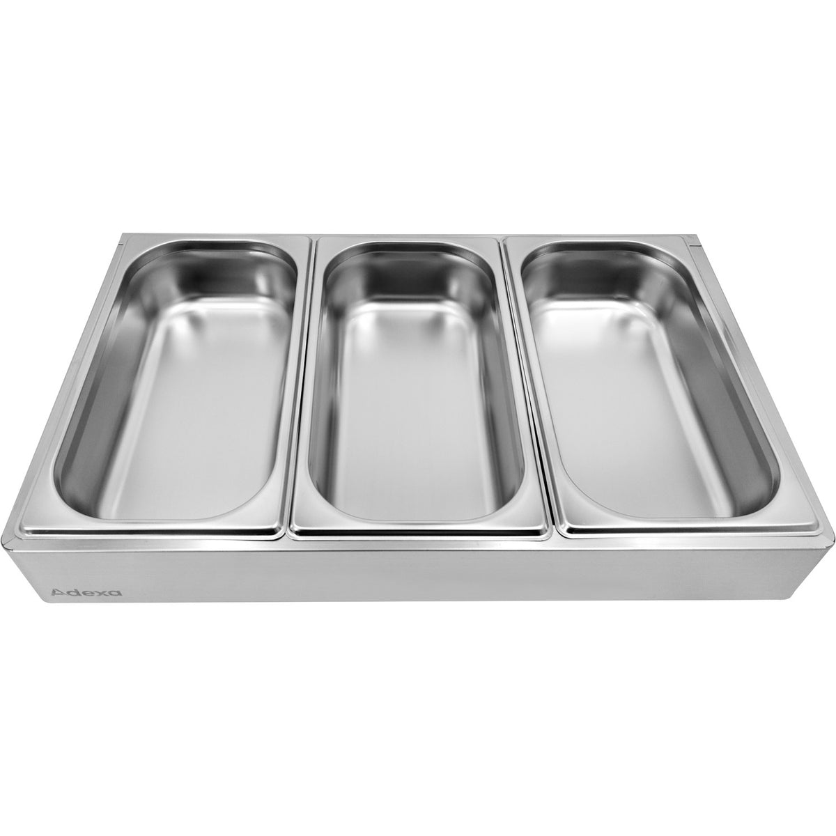 Roll top Display case 3xGN1/3 Stainless steel - CRD3