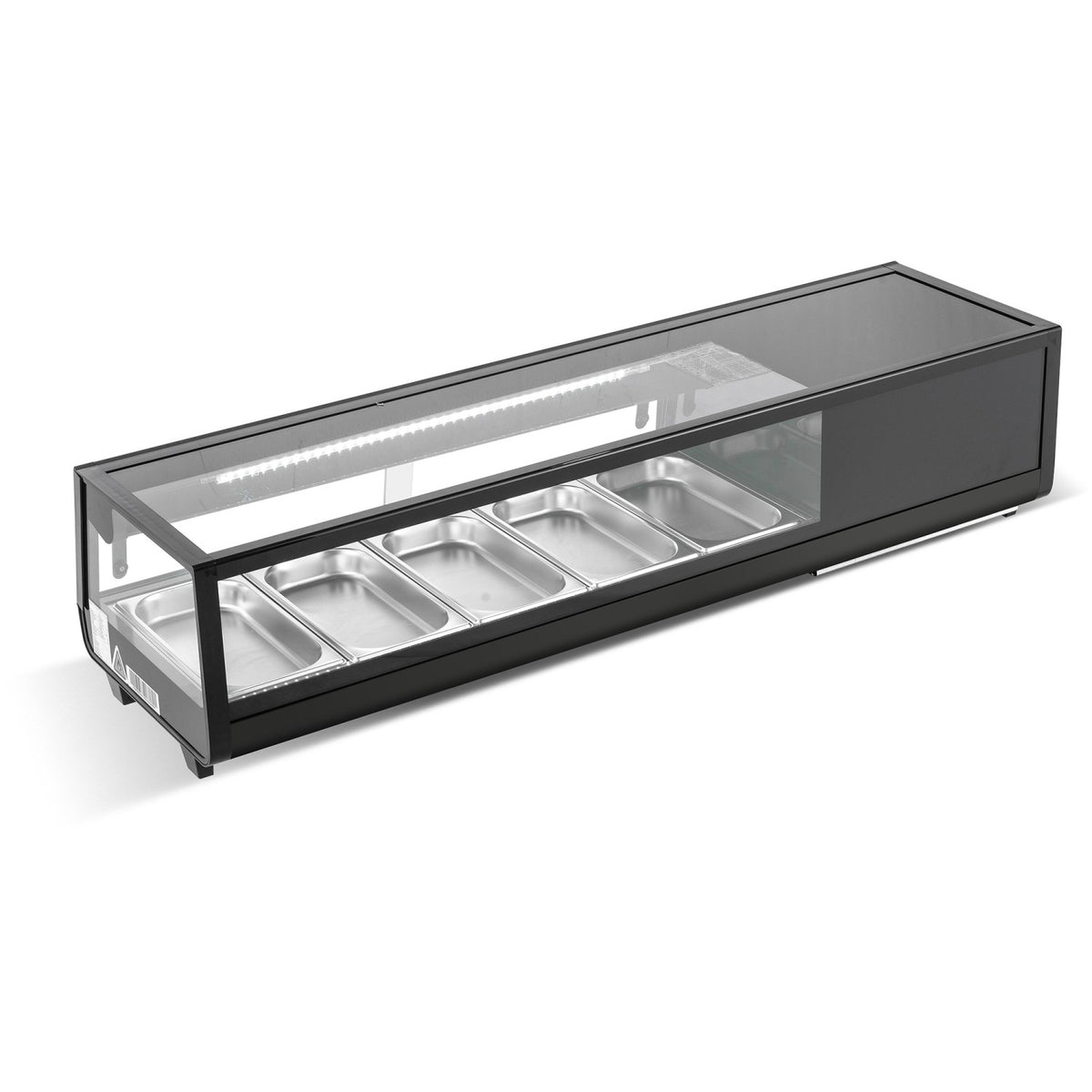 Commercial Refrigerator Sushi & Tapas Showcase 8xGN1/3 Black - CS132AB