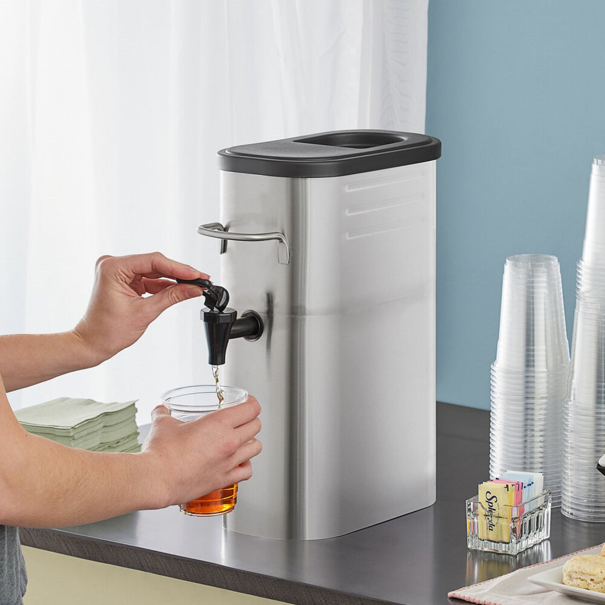 Commercial Stainless Steel Cold Beverage Dispenser 15 litres - CFTD4GS