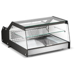 Display Merchandiser Fridge 100 litres 1 shelf + 2xGN1/1 bottom shelf Stainless Steel & Black - CW128