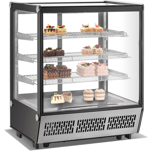 Display Merchandiser Fridge 145 litres 3 shelves Stainless Steel - CW145