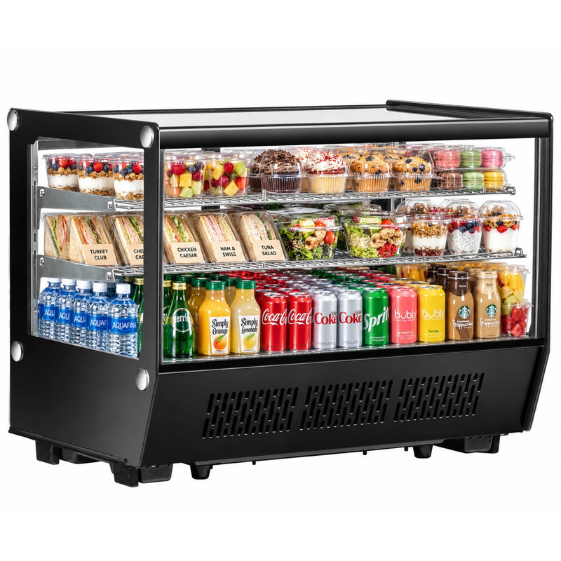 Display Merchandiser Fridge 160 litres 2 shelves Black - CW160BLACK