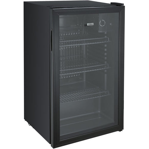 Professional 85L Glass Door Commercial Beer & Beverage Bottle Cooler – Black (CW85)