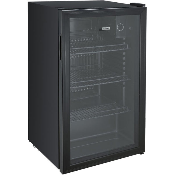 Professional 85L Glass Door Commercial Beer & Beverage Bottle Cooler – Black (CW85)