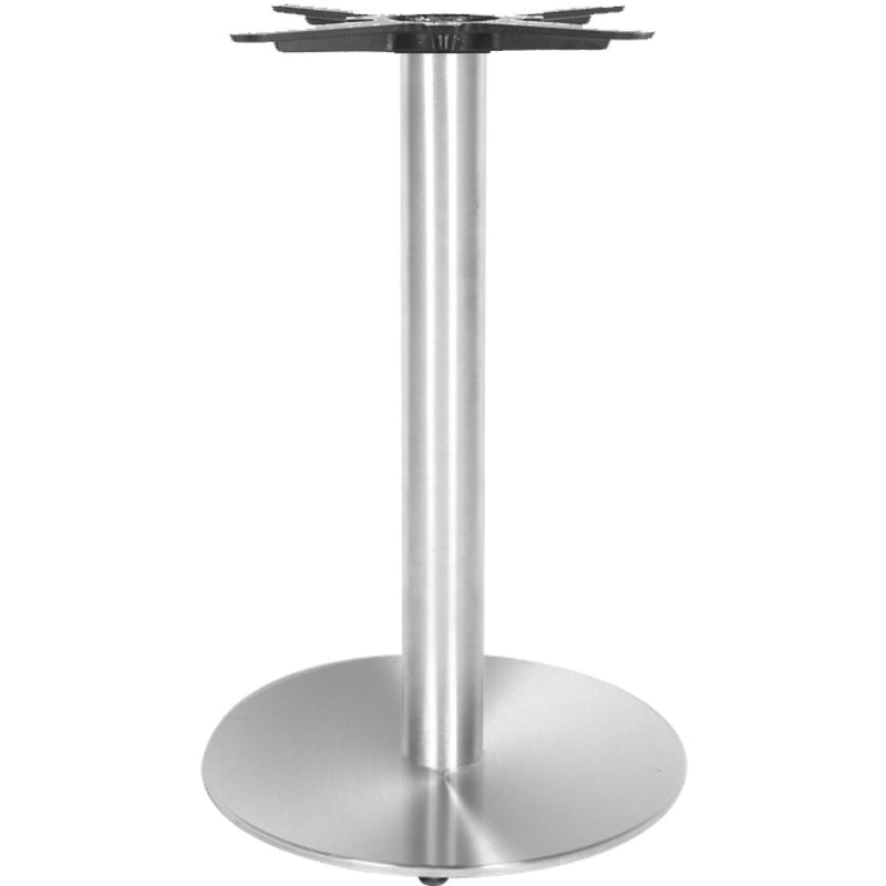 Brushed Steel Table base Round Ø400mm Standard height - D001A