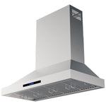 Commercial Wall Mounted Stainless Steel Extraction Hood with Touch Control, Remote and LED Lighting 1495 x 600mm - D60FF224