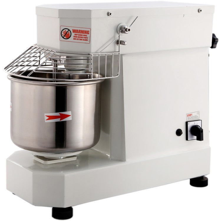 Professional 7L Single-Speed Countertop Spiral Dough Mixer – White | DN7
