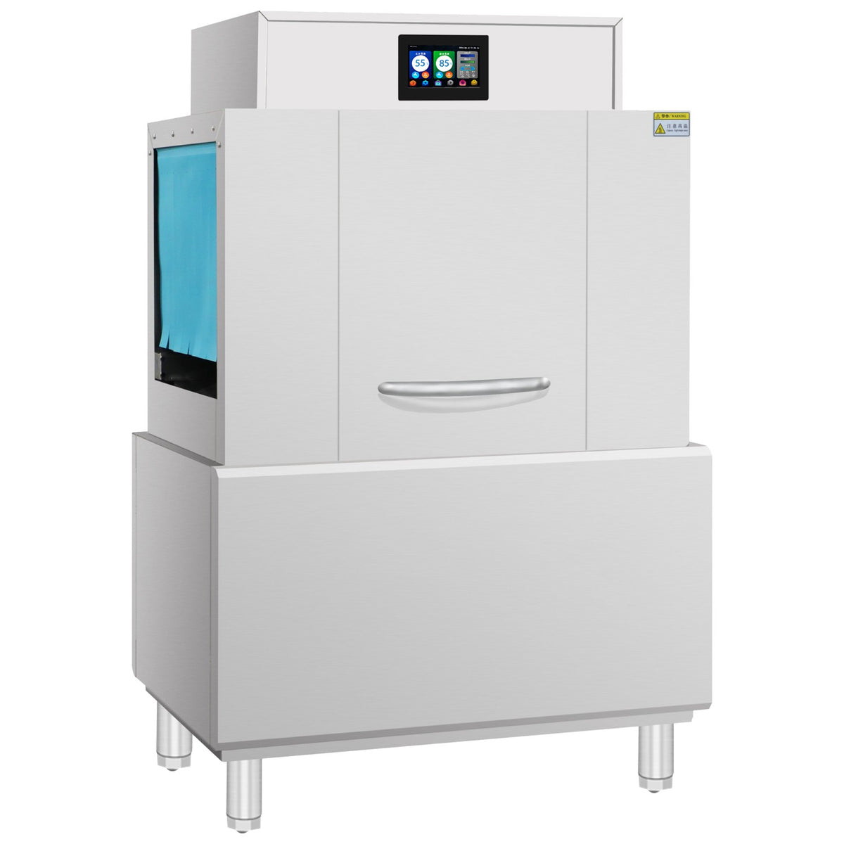 Commercial 380V 3-Phase Hardwired Rack Conveyor Dishwasher 120 Racks/Hour 26kW - DAVS124