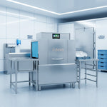 Commercial 380V 3-Phase Hardwired Rack Conveyor Dishwasher 120 Racks/Hour 26kW - DAVS124