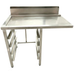 Commercial Stainless Steel Worktable for Rack Conveyor Dishwasher Left Side 1000 x 760 x 880mm - DAVS136
