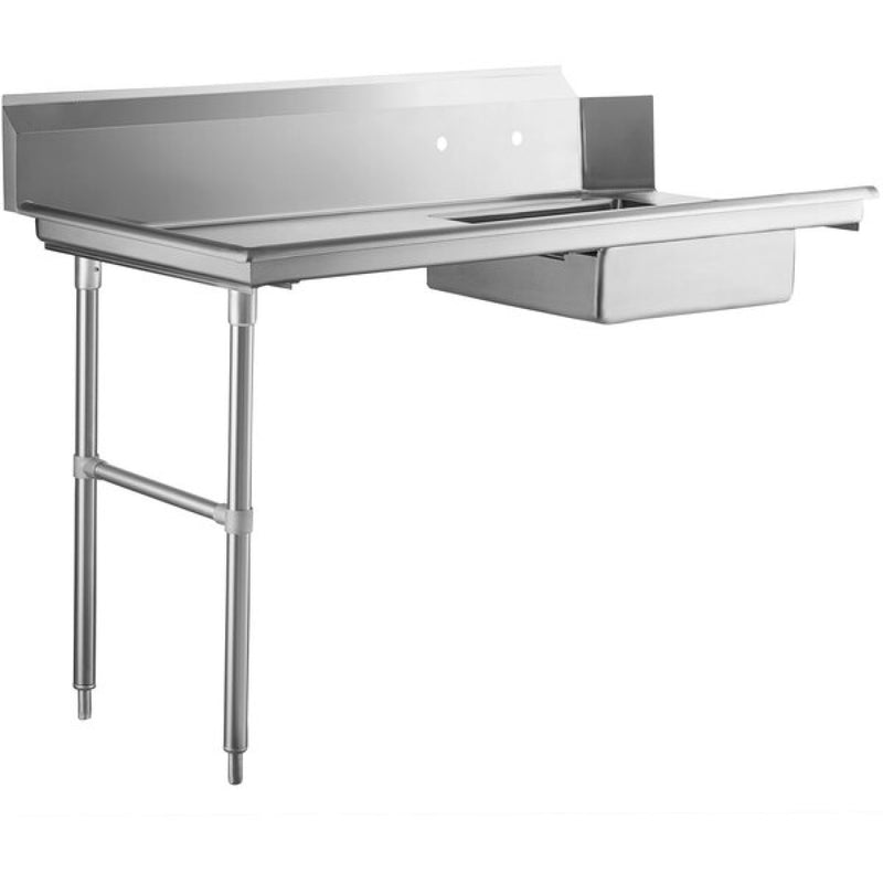 Commercial Stainless steel Pass Through Dishwasher Table with Sink Left 914mm Width - DC1T3036LEFTSINK