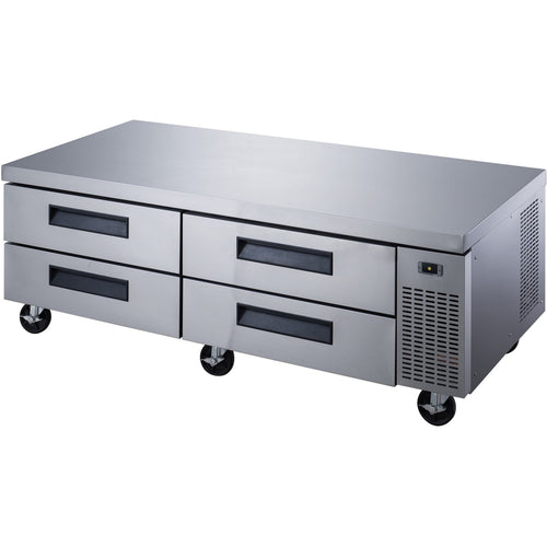 Professional Low Refrigerated Counter / Chef Base 4 drawers 1839x820x635mm - DCB72