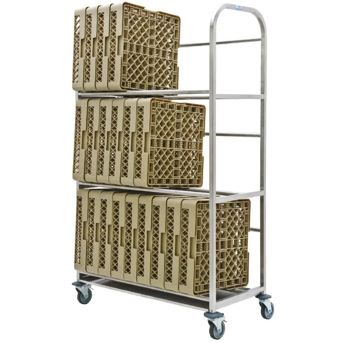 Commercial Drip Dry Trolley for Dishwasher baskets Stainless steel 30 baskets 1070x470x1705mm - DDT30