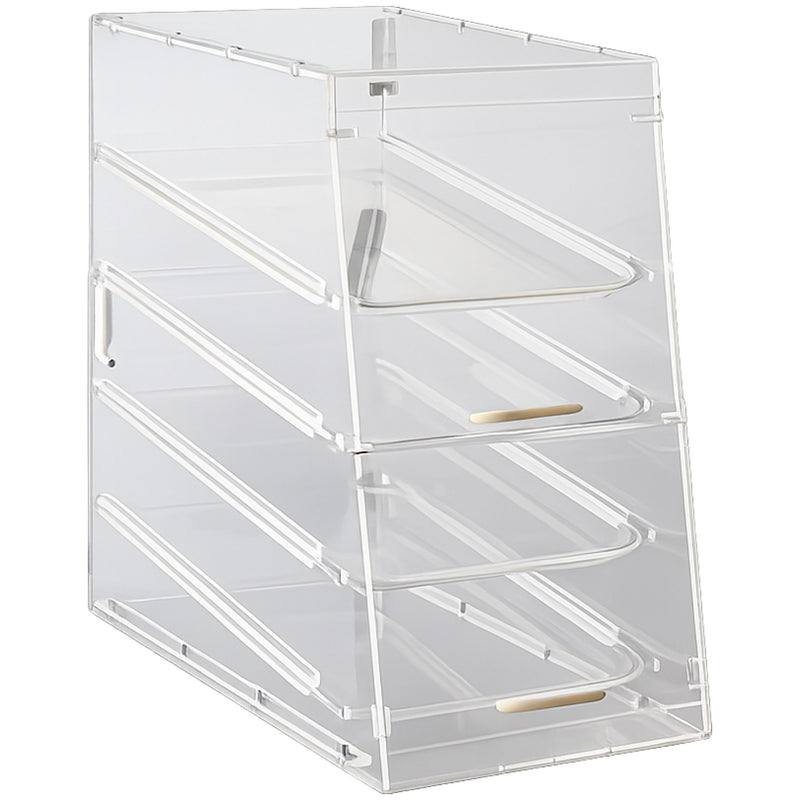 4 Tier Acrylic Bakery Display Case with Front and Rear Doors - DETDTBC10904