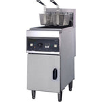 Twin Basket Professional Free standing Electric Fryer Single tank 18kW 28 litres - DF28L