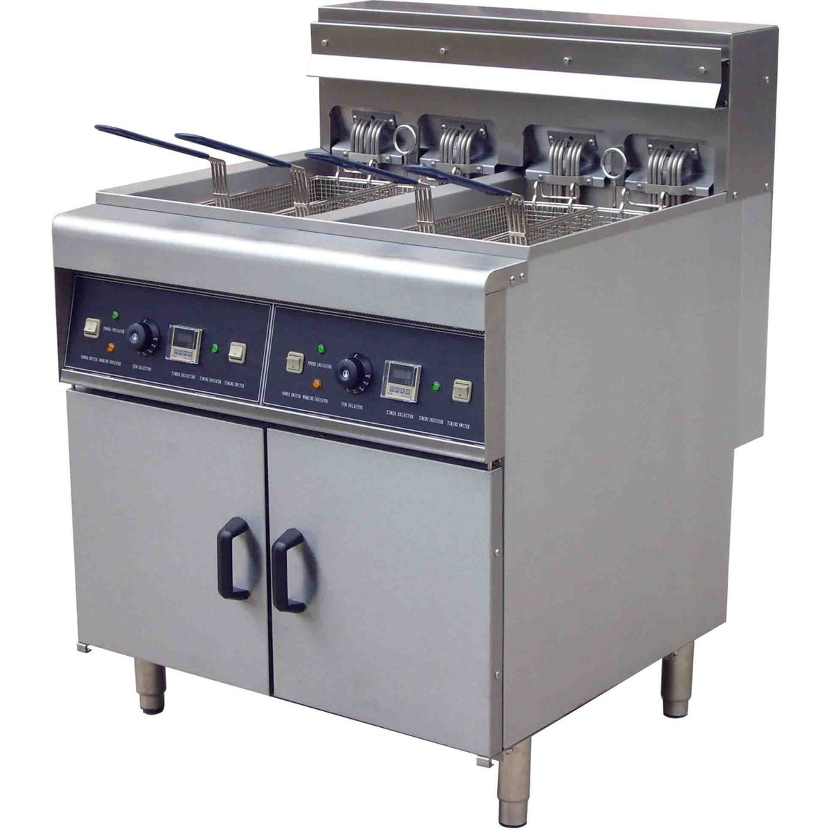 Professional Free Standing Electric Fryer Twin Tank 28L + 28L - DF28L2