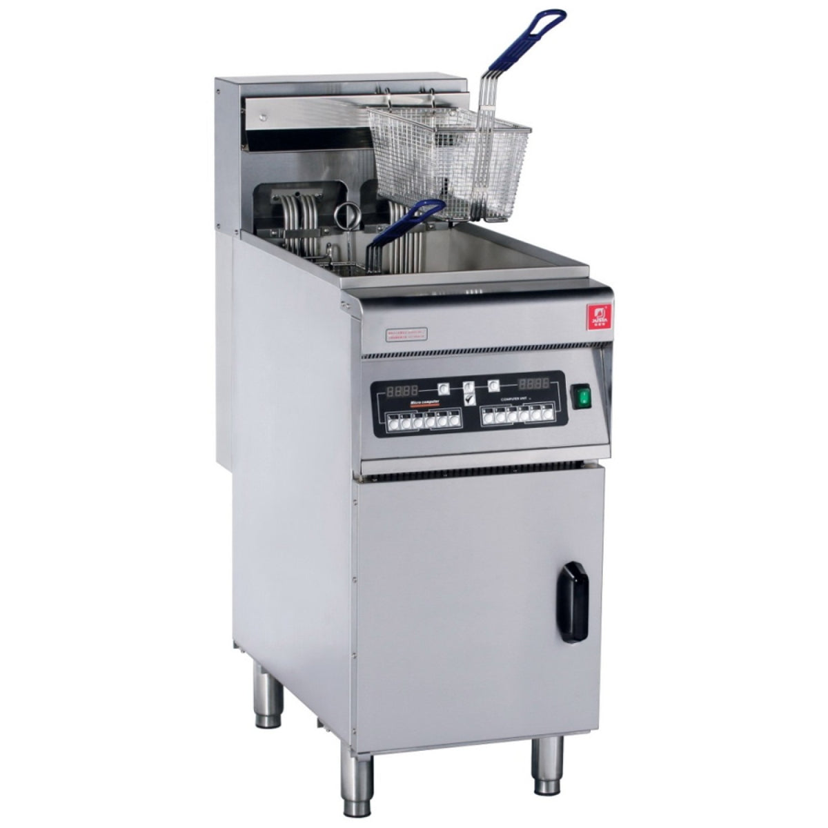 Professional Free standing Electric Fryer Single tank 18kW 28 litres Programmable - DF28LD