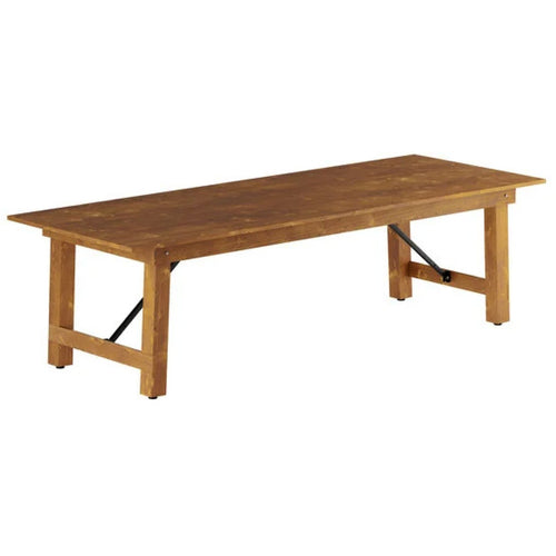 Vineyard Folding Catering Table 9ft Pine Wood 2745x1015x760mm - DGW003240108
