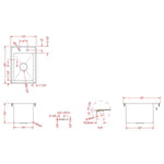 Drop-in Sink 1 bowl Stainless steel - DIS1DB101410