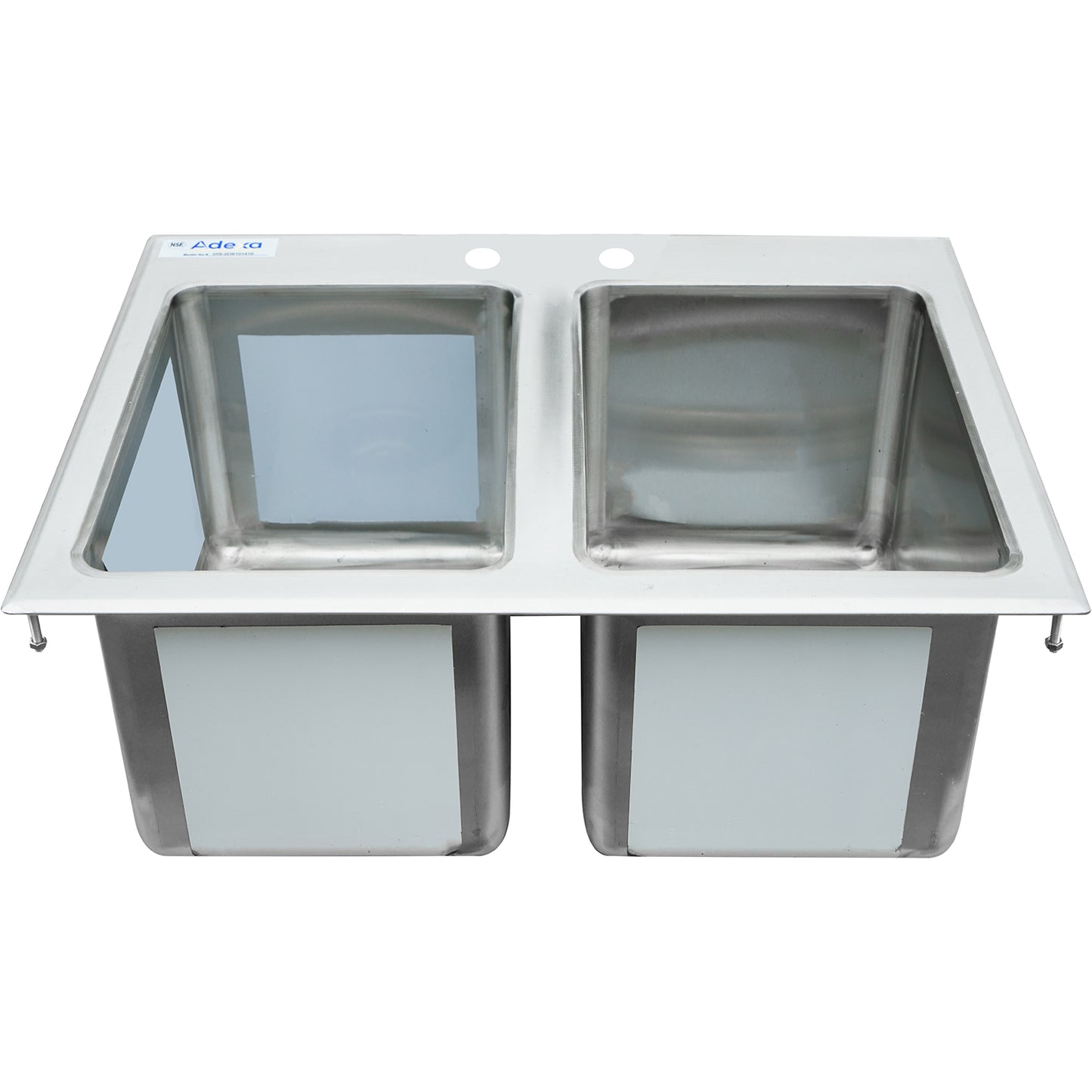 Drop-in Sink 2 bowls Stainless steel - DIS2DB101410