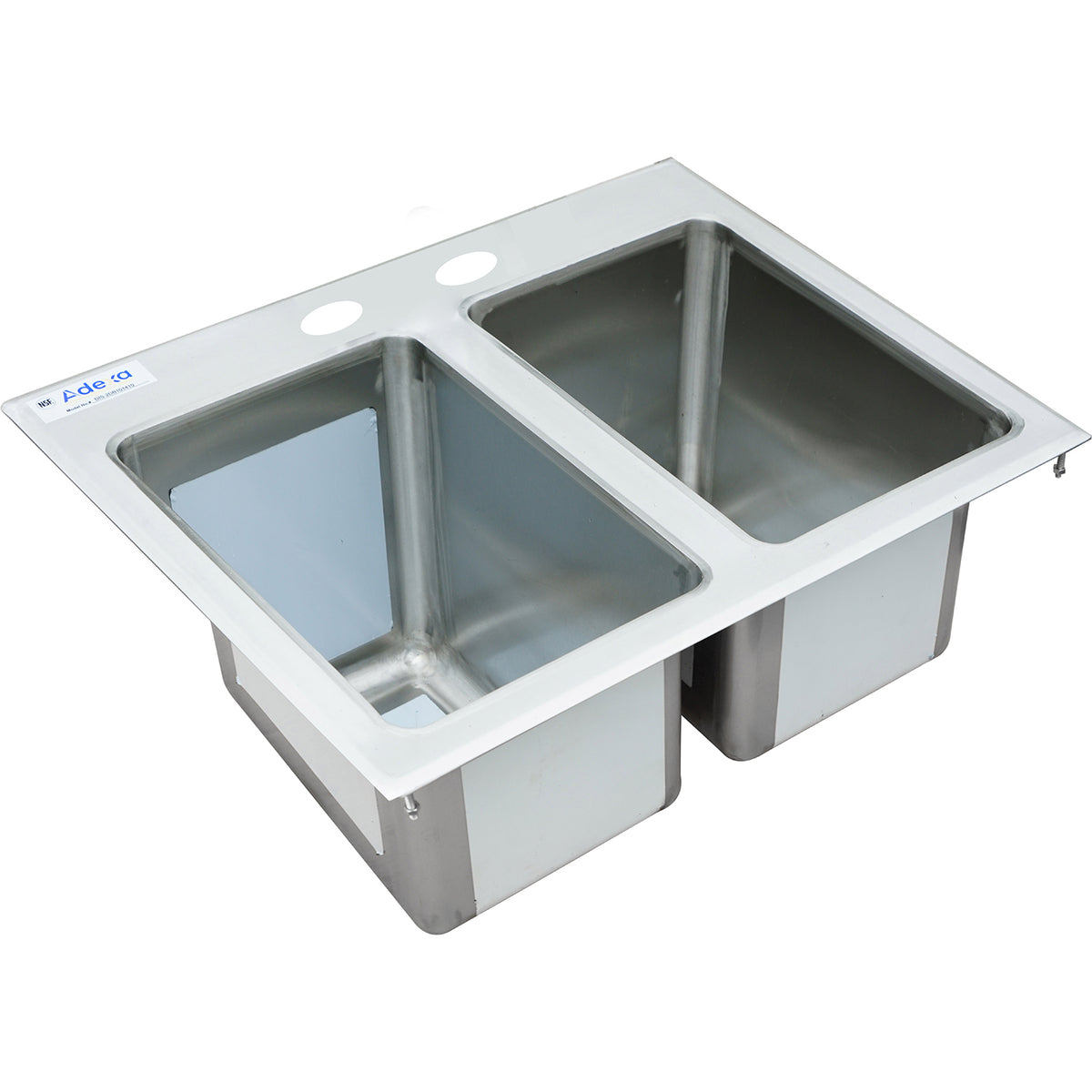 Drop-in Sink 2 bowls Stainless steel - DIS2DB101410
