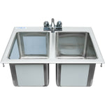 Drop-in Sink 2 bowls Stainless steel - DIS2DB101410