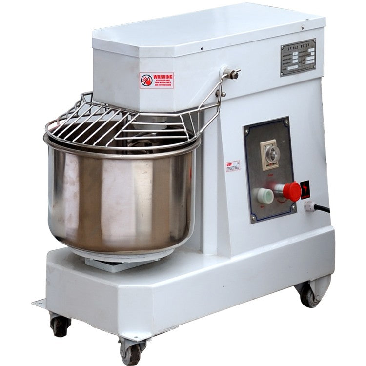 Professional 10L Single-Speed Spiral Dough Mixer – Fixed Head & Bowl (230V) | TMP10