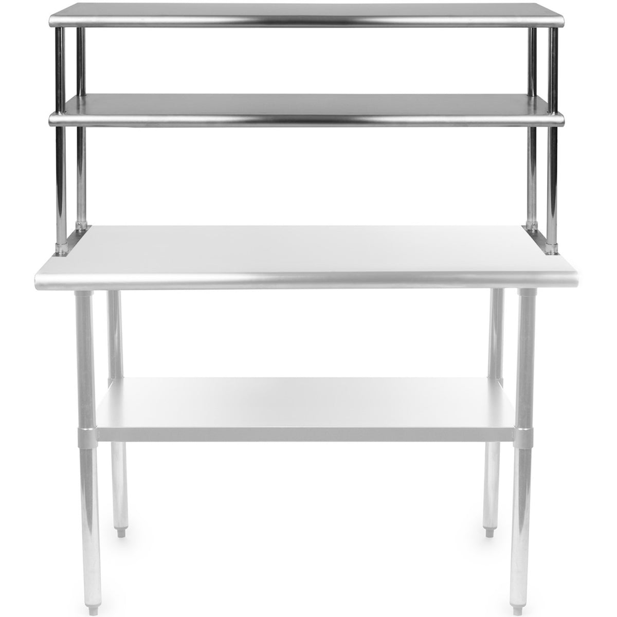 Double Tier Overshelf Stainless steel 1500x300x800mm - DOS300X1500