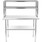 Double Tier Overshelf Stainless steel 900x300x800mm - DOS300X900