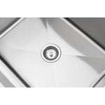 Commercial Pot Wash Sink Stainless steel 1 bowl Splashback 770x600x900mm - DPSS600X770