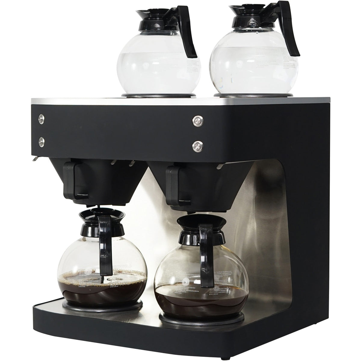 Commercial Twin Filter Coffee maker Manual fill 4 glass jugs 4 hotplates - DRB686P