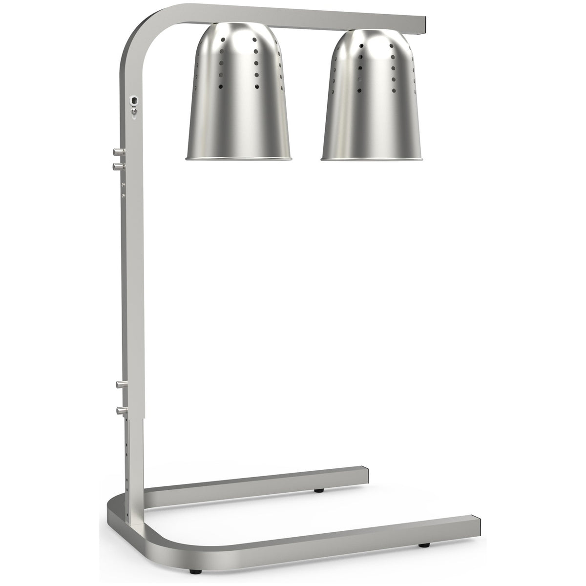 Double Head Freestanding Warming Lamp Infrared Food Warmer 470×360×759mm Silver Finish - DS570
