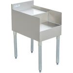 Commercial double step blender station with backsplash Stainless steel 460x580x760mm - DSBS2318