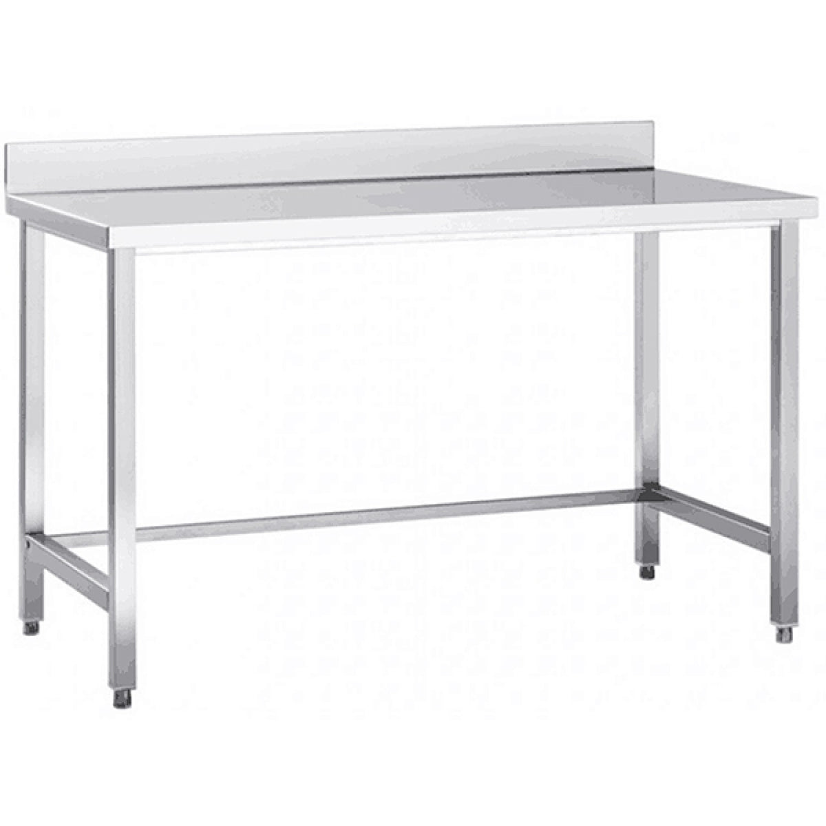 Professional Work table Stainless steel No bottom shelf Upstand 1800x600x965mm - DW6180