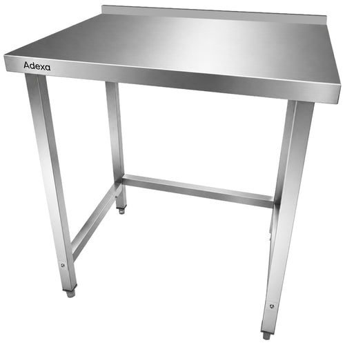 Commercial Stainless Steel Work Table with 50mm Backsplash 800 x 600 x 950mm - DW6080