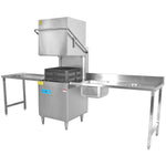 Unloading table Left side 1100x650x850mm No bottom shelf No splashback Stainless steel - SWT11065L