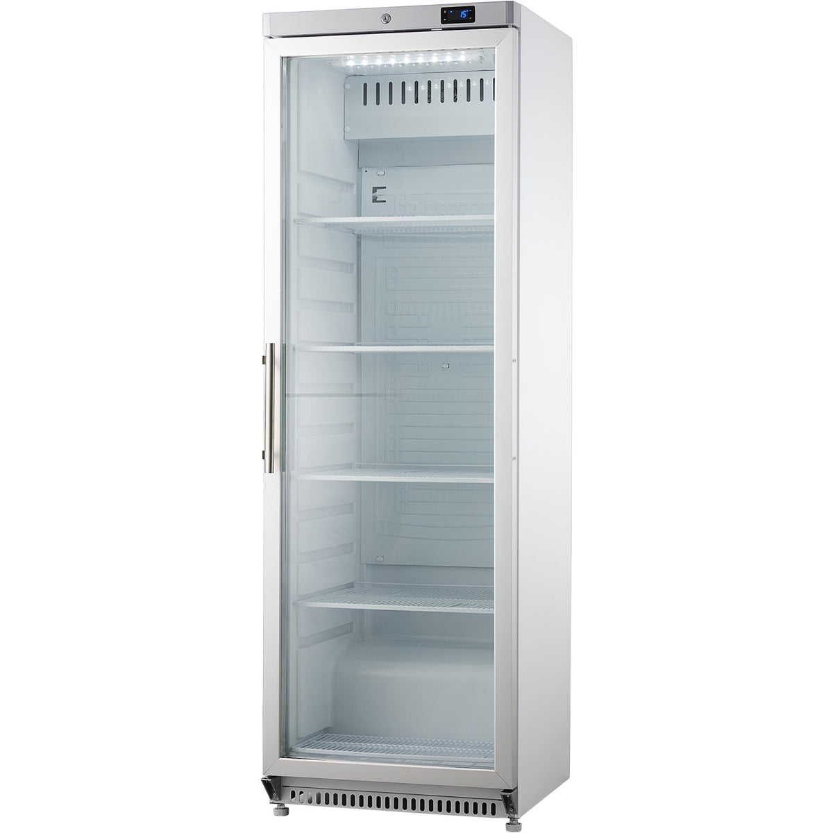 400lt Commercial Refrigerator Stainless steel Upright cabinet Single Glass door - DWR400GSS
