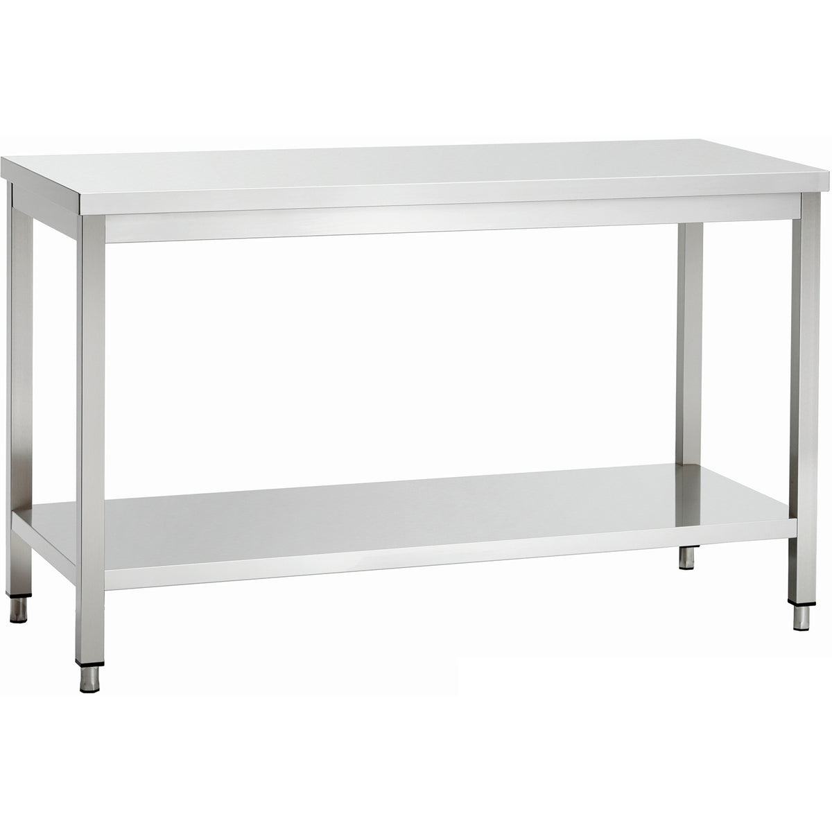 Professional Work table Stainless steel Bottom shelf 1800x600x850mm - VT186SL
