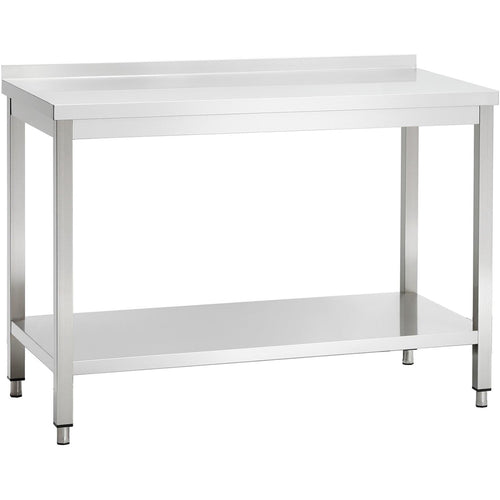 Professional Work table Stainless steel Bottom shelf Upstand 1000x700x900mm - THATS107A