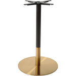 Black & Gold Table base Round Ø430mm Standard height - E012