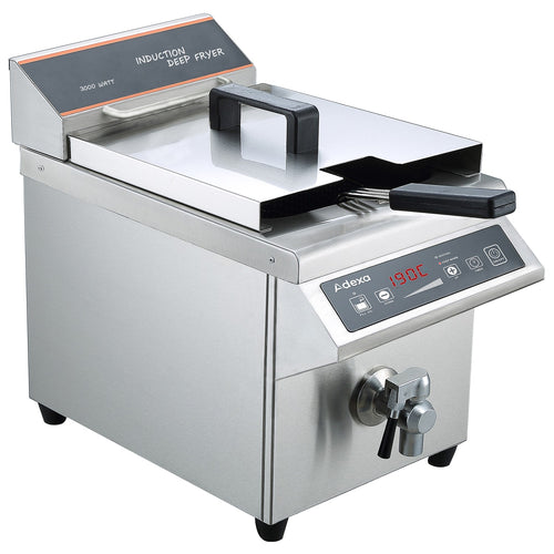 Commercial Countertop Induction Fryer 8L 3kW Single Tank - E350Z8F