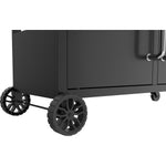 Commercial Gas & Charcoal Combo BBQ Grill with Double Hood, Cabinet & Side Shelves 1625×685×1230mm - E42ZJ10S42M00T00ZT