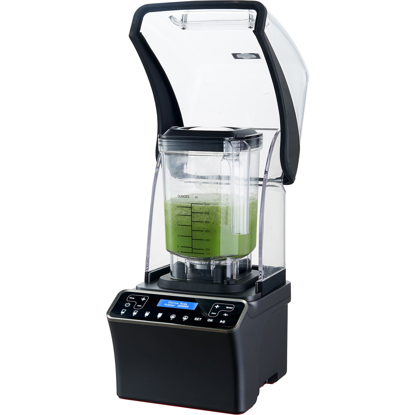 Professional High-Speed Blender with Sound Enclosure 2 Litres 1500W 220x260x425mm - E8