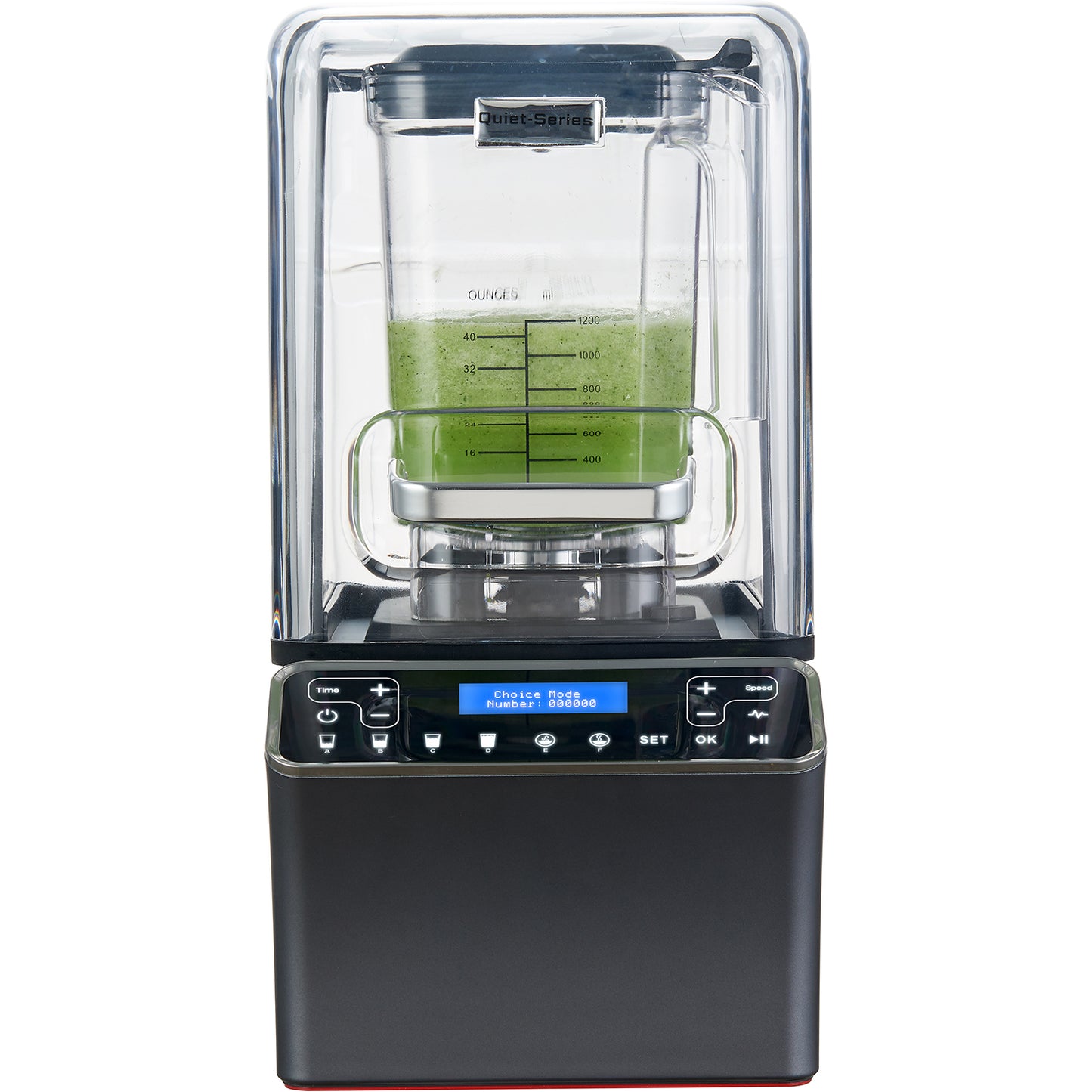 Professional High-Speed Blender with Sound Enclosure 2 Litres 1500W 220x260x425mm - E8