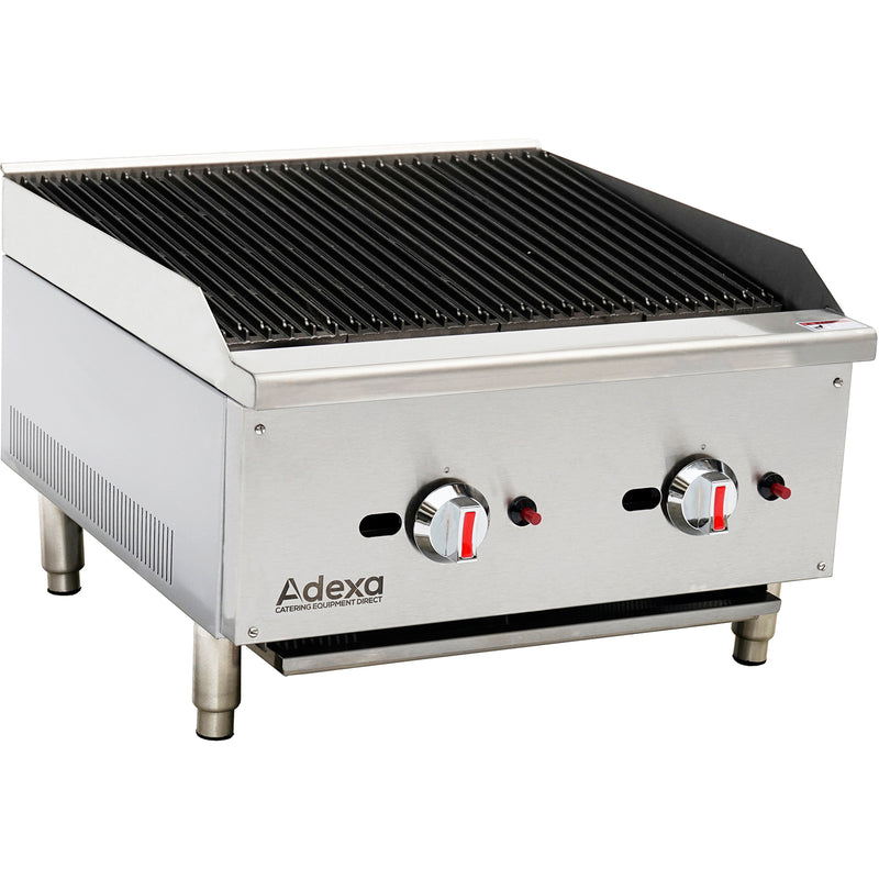 Professional Natural Gas Chargrill 2 burners 15kW - ECB24S