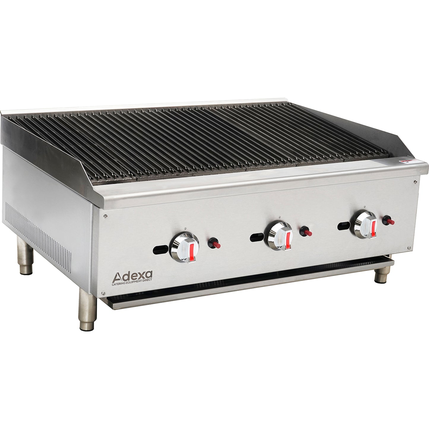 Professional Natural Gas Chargrill 3 burners 22.5kW - ECB36S