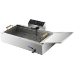 Commercial Fryer Single Electric 13 litre 3.9kW Countertop Drainage tap - EF13L